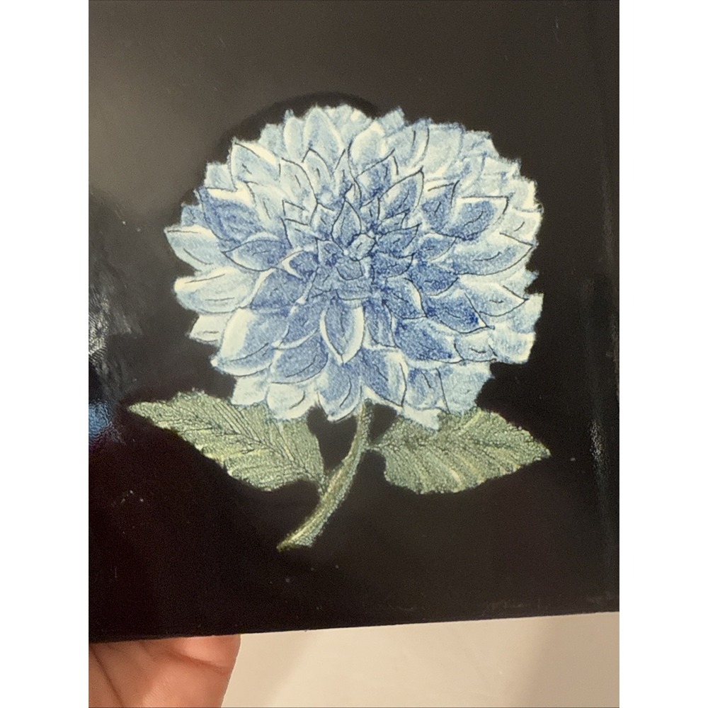 Rare Vintage Tile Makkum Holland Tichelaar Polychrome Handpainted Flower-Collect